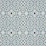 CRUSOE IKAT fabric SKY color by Schumacher