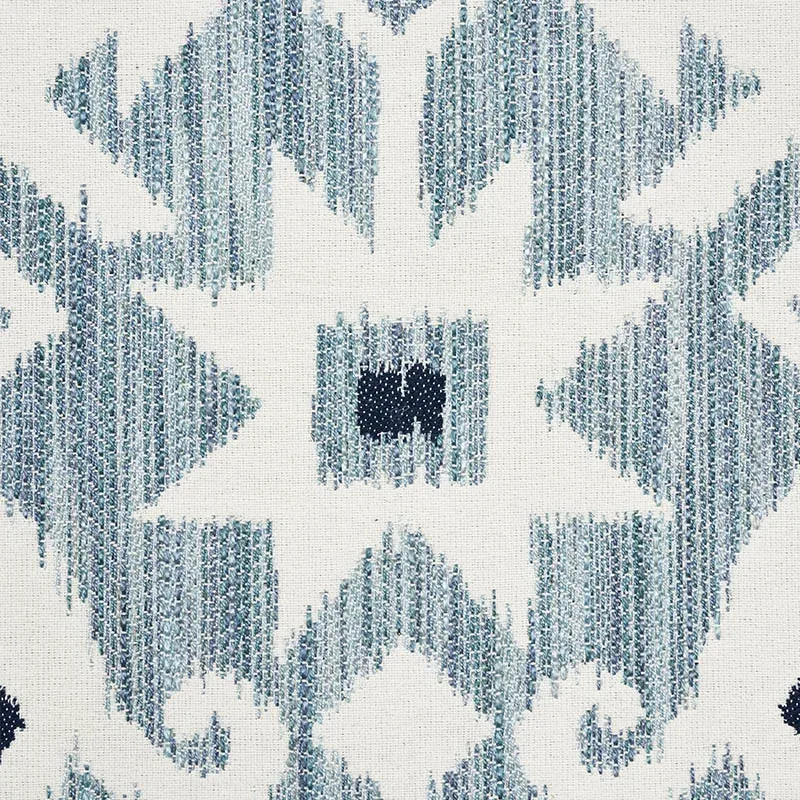 CRUSOE IKAT fabric SKY color by Schumacher
