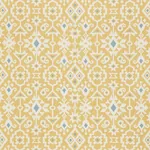 CRUSOE IKAT fabric YELLOW color by Schumacher