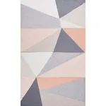 CUBIST SILK PANEL fabric BLUSH color by Schumacher
