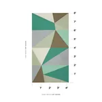 CUBIST SILK PANEL fabric CELADON color by Schumacher