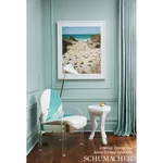CUBIST SILK PANEL fabric CELADON color by Schumacher