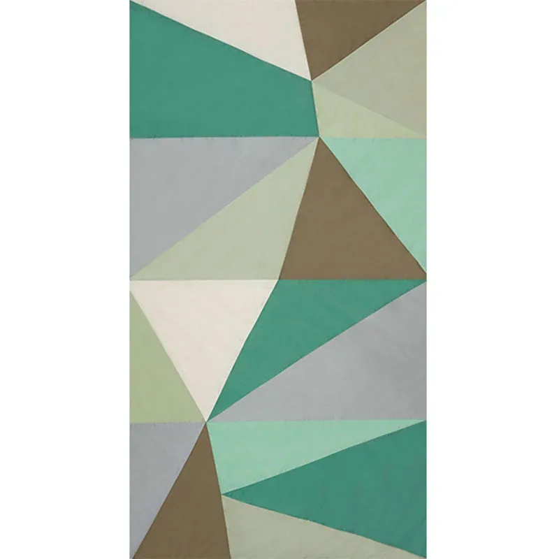 CUBIST SILK PANEL fabric CELADON color by Schumacher