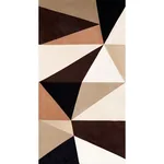 CUBIST SILK PANEL Fabric – JAVA | Schumacher | Wallpaper Twi CUBIST SILK PANEL fabric JAVA color by Schumacher