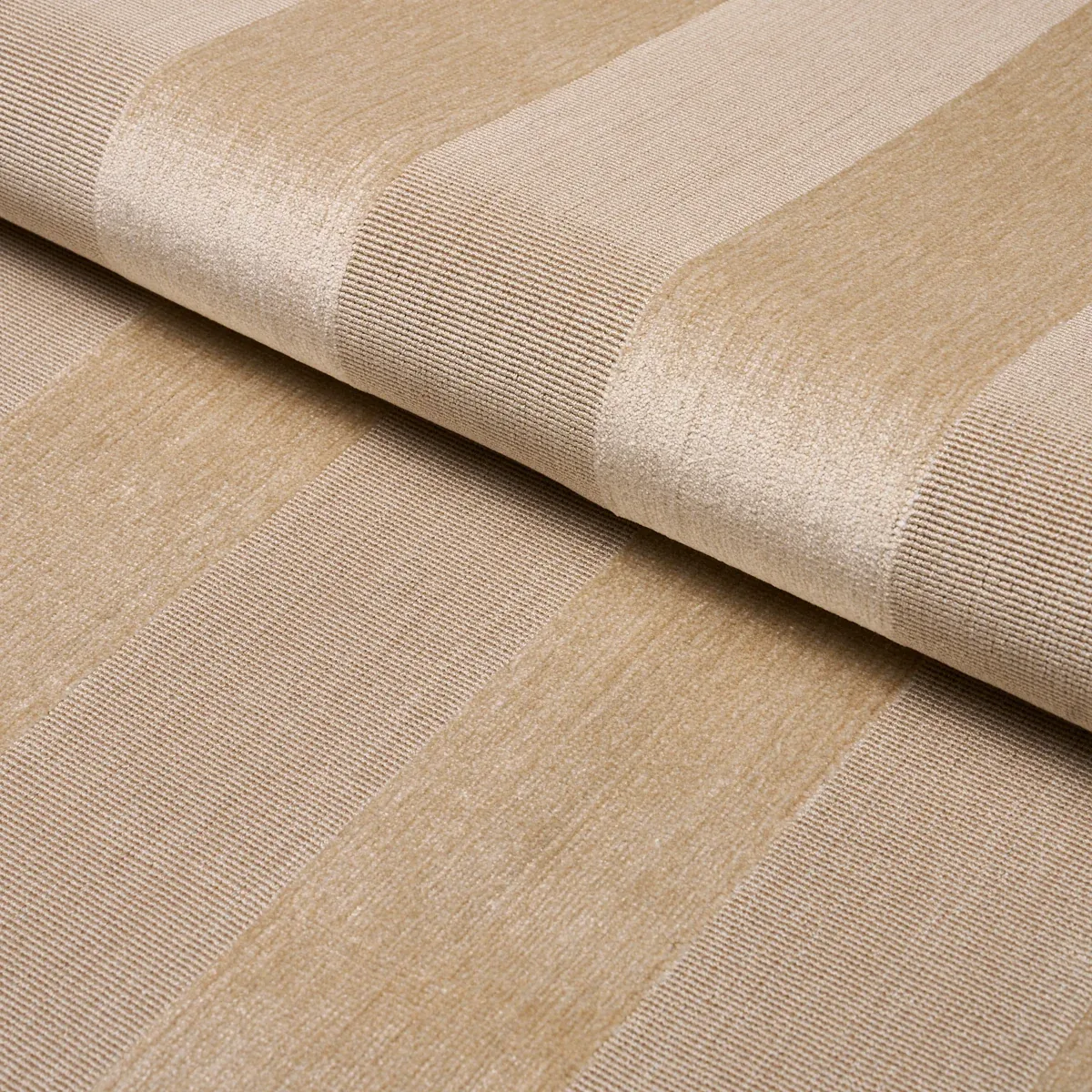 CUNARD STRIÉ VELVET Fabric – CHAMPAGNE | Schumacher | Wallpa CUNARD STRIÉ VELVET fabric CHAMPAGNE color by Schumacher
