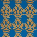 Cybele Embroidery fabric BLUE color by Schumacher