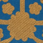 Cybele Embroidery fabric BLUE color by Schumacher