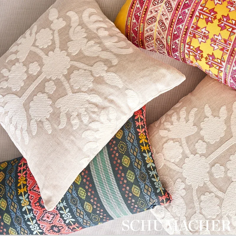 Cybele Embroidery Fabric – NATURAL | Schumacher | Wallpaper Cybele Embroidery fabric NATURAL color by Schumacher