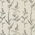 Cynthia Embroidered Print Fabric – BLACK | Schumacher | Wall Cynthia Embroidered Print fabric BLACK color by Schumacher