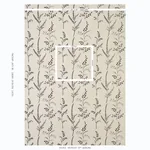 Cynthia Embroidered Print Fabric – BLACK | Schumacher | Wall Cynthia Embroidered Print fabric BLACK color by Schumacher