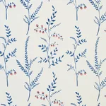 Cynthia Embroidered Print Fabric – BLUE | Schumacher | Wallp Cynthia Embroidered Print fabric BLUE color by Schumacher