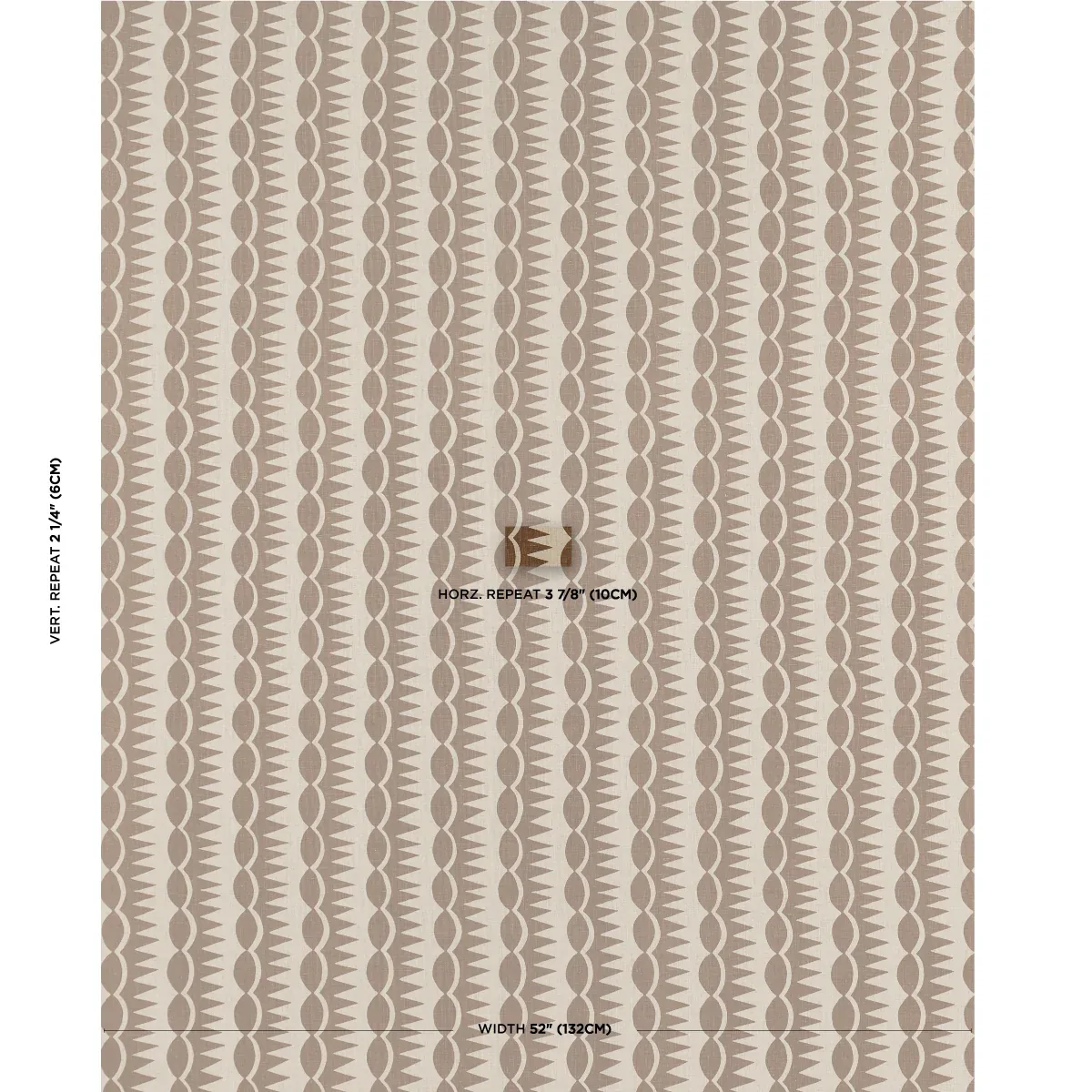 DAGGER STRIPE Fabric – BROWN ON NATURAL | Schumacher | Wallp DAGGER STRIPE fabric BROWN ON NATURAL color by Schumacher
