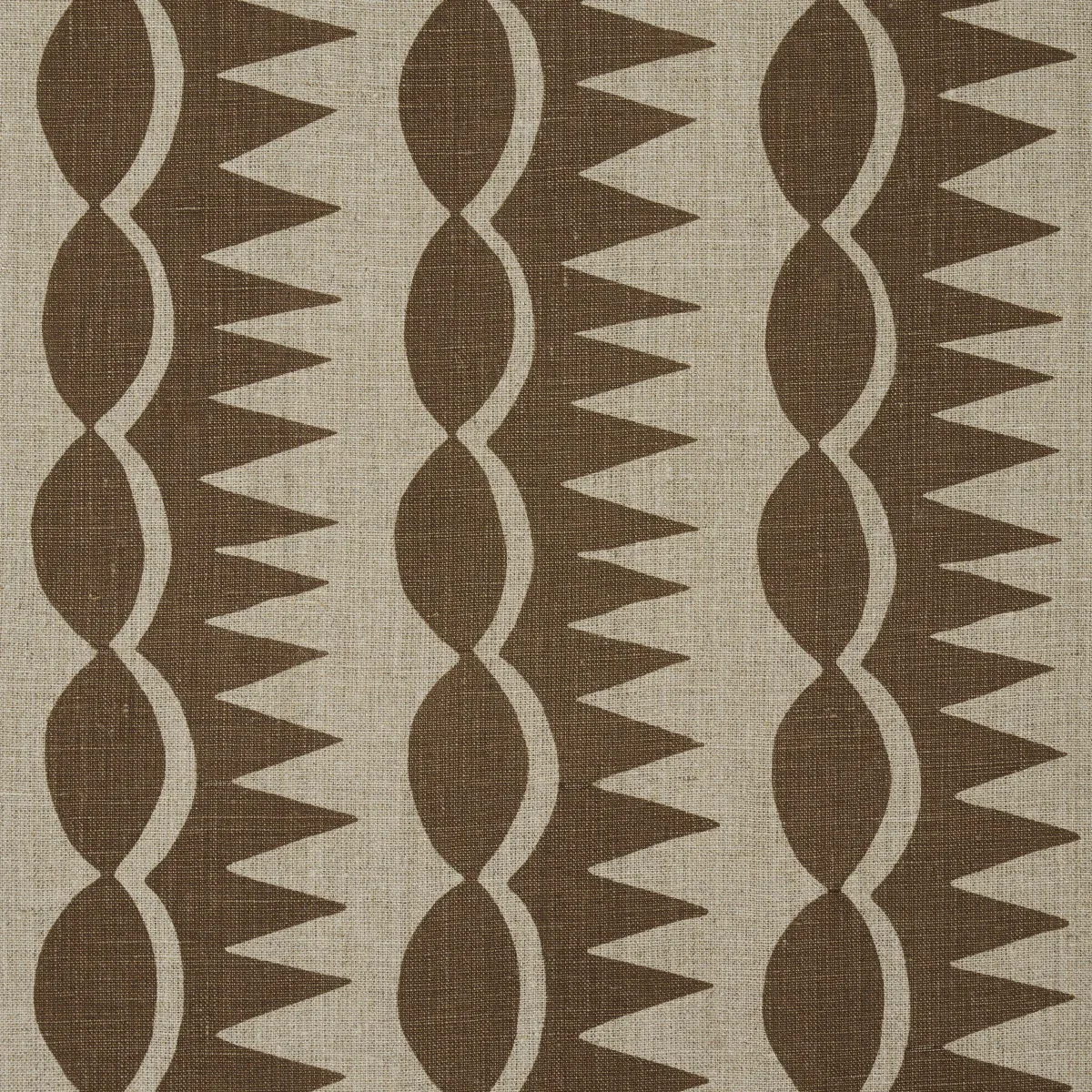 DAGGER STRIPE Fabric – BROWN ON NATURAL | Schumacher | Wallp DAGGER STRIPE fabric BROWN ON NATURAL color by Schumacher