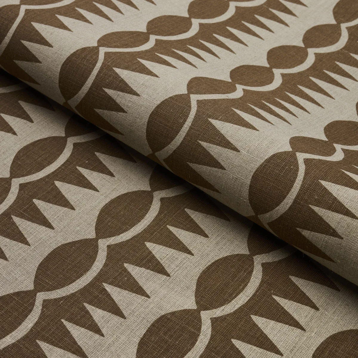 DAGGER STRIPE Fabric – BROWN ON NATURAL | Schumacher | Wallp DAGGER STRIPE fabric BROWN ON NATURAL color by Schumacher