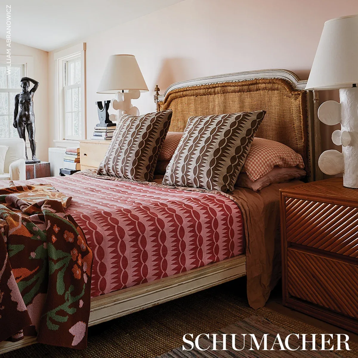 DAGGER STRIPE Fabric – BROWN ON NATURAL | Schumacher | Wallp DAGGER STRIPE fabric BROWN ON NATURAL color by Schumacher