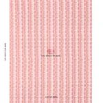 DAGGER STRIPE fabric RED ON PINK color by Schumacher
