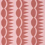 DAGGER STRIPE fabric RED ON PINK color by Schumacher