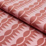DAGGER STRIPE fabric RED ON PINK color by Schumacher