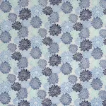 Dahlia Hand Block Print Fabric – BLUES | Schumacher | Wallpa Dahlia Hand Block Print fabric BLUES color by Schumacher