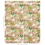 DAISY CHAIN Fabric – GREEN AND PINK | Schumacher | Wallpaper DAISY CHAIN fabric GREEN AND PINK color by Schumacher