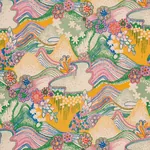 DAISY CHAIN Fabric – LIGHT MULTI | Schumacher | Wallpaper Tw DAISY CHAIN fabric LIGHT MULTI color by Schumacher