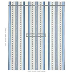 DAKOTA STRIPE Fabric – BLUE | Schumacher | Wallpaper Twins DAKOTA STRIPE fabric BLUE color by Schumacher