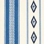 DAKOTA STRIPE Fabric – BLUE | Schumacher | Wallpaper Twins DAKOTA STRIPE fabric BLUE color by Schumacher