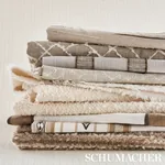 DAKOTA STRIPE fabric NEUTRAL color by Schumacher