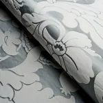 DANDRIDGE DAMASK fabric PALACE SLATE color by Schumacher