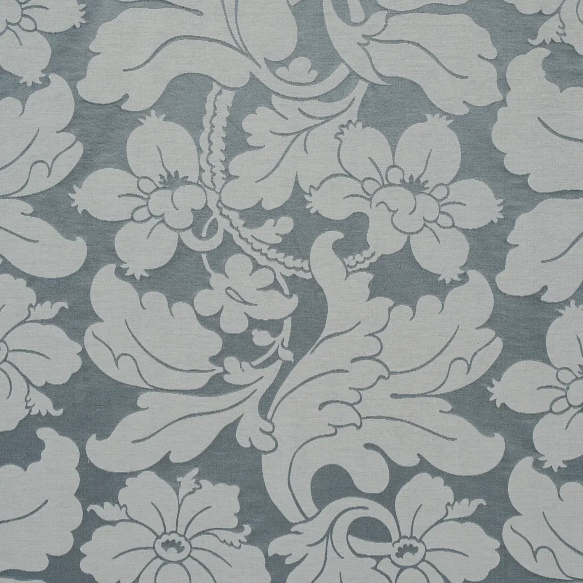 DANDRIDGE DAMASK fabric PALACE SLATE color by Schumacher