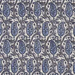 DARIA PAISLEY Fabric – INDIGO | Schumacher | Wallpaper Twins DARIA PAISLEY fabric INDIGO color by Schumacher