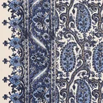 DARIA PAISLEY Fabric – INDIGO | Schumacher | Wallpaper Twins DARIA PAISLEY fabric INDIGO color by Schumacher