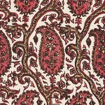DARIA PAISLEY Fabric – MAROON | Schumacher | Wallpaper Twins DARIA PAISLEY fabric MAROON color by Schumacher