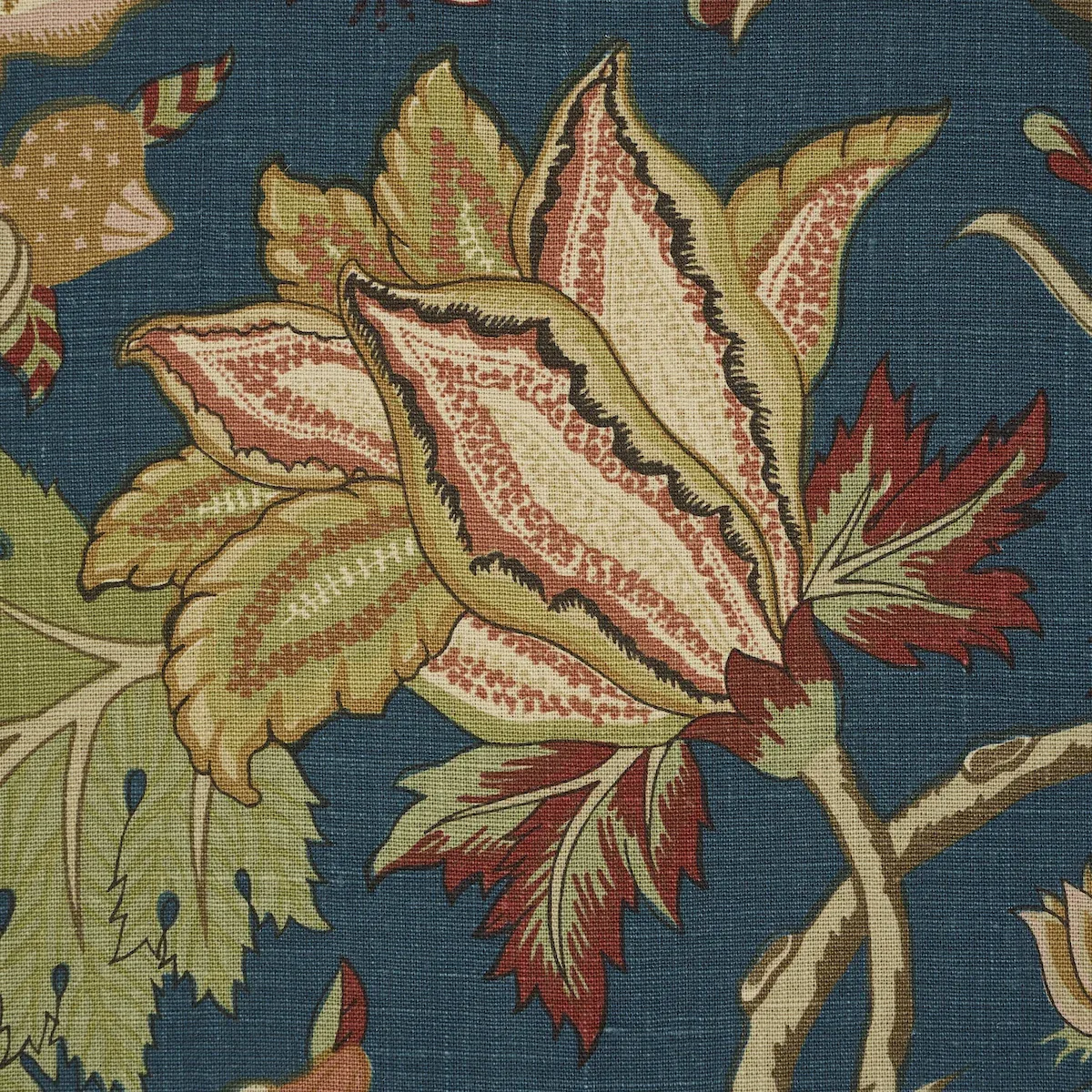 DARSY TREE OF LIFE Fabric – PEACOCK | Schumacher | Wallpaper DARSY TREE OF LIFE fabric PEACOCK color by Schumacher