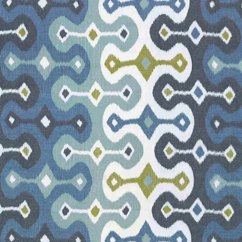 DARYA IKAT fabric SKY color by Schumacher