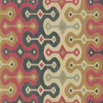 DARYA IKAT fabric SPICE color by Schumacher