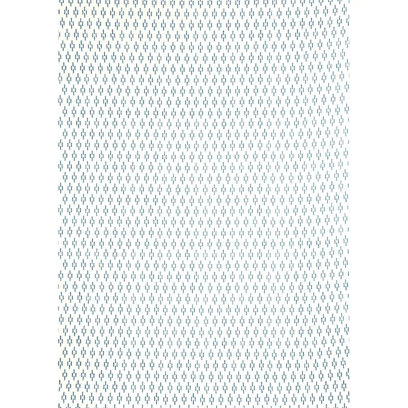 Dash Hand Block Print fabric BLUE color by Schumacher