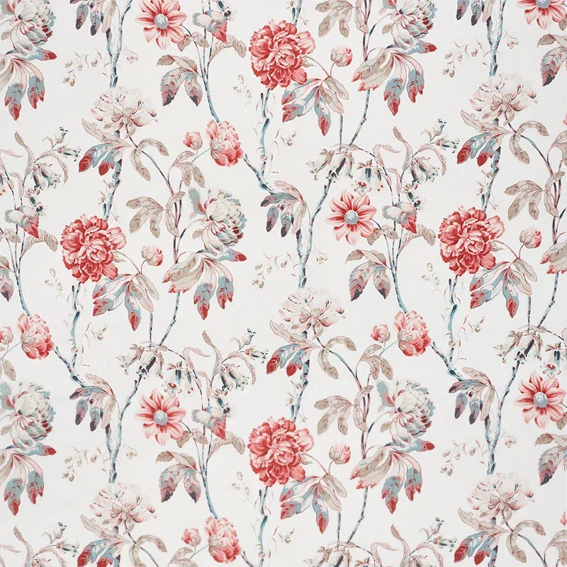 DAYDREAM Fabric – ROSE | Schumacher | Wallpaper Twins DAYDREAM fabric ROSE color by Schumacher