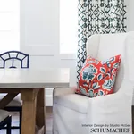DECO FLOWER Fabric – COCOA | Schumacher | Wallpaper Twins DECO FLOWER fabric COCOA color by Schumacher