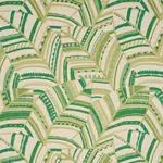 DECO LEAVES fabric PALM color by Schumacher