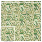 DECO LEAVES fabric PALM color by Schumacher