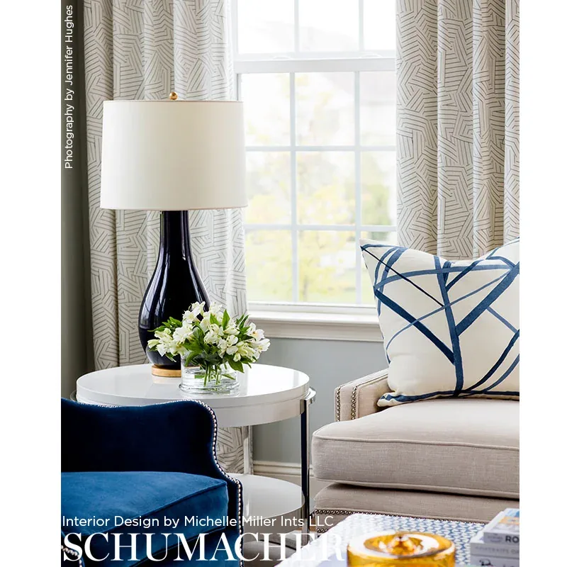 DECONSTRUCTED STRIPE Fabric – BLACK | Schumacher | Wallpaper DECONSTRUCTED STRIPE fabric BLACK color by Schumacher