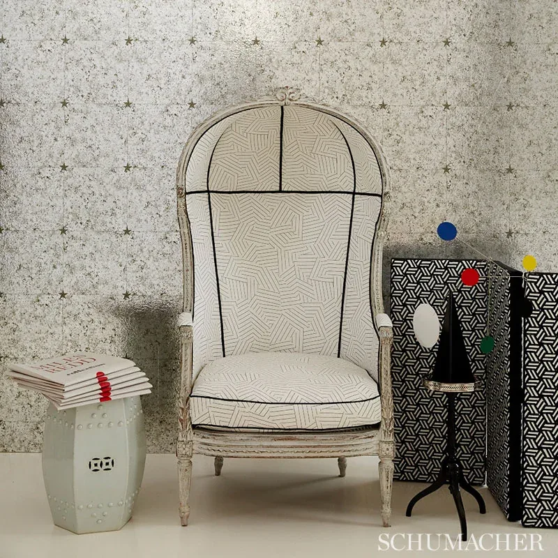 DECONSTRUCTED STRIPE Fabric – COBALT | Schumacher | Wallpape DECONSTRUCTED STRIPE fabric COBALT color by Schumacher