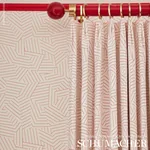 DECONSTRUCTED STRIPE Fabric – RED | Schumacher | Wallpaper T DECONSTRUCTED STRIPE fabric RED color by Schumacher