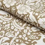 DEERFIELD Fabric – MOCHA | Schumacher | Wallpaper Twins DEERFIELD fabric MOCHA color by Schumacher