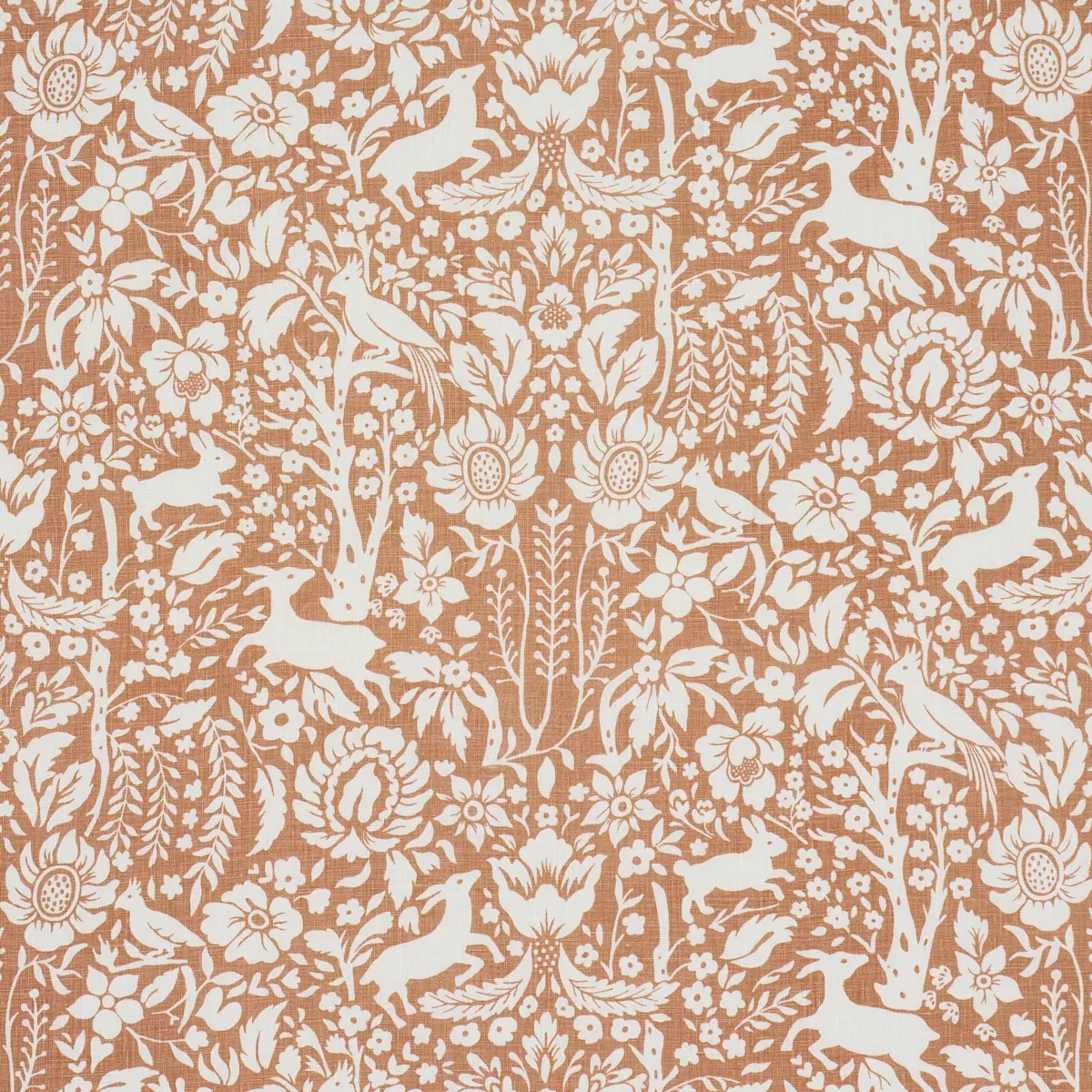 DEERFIELD fabric SPICE color by Schumacher