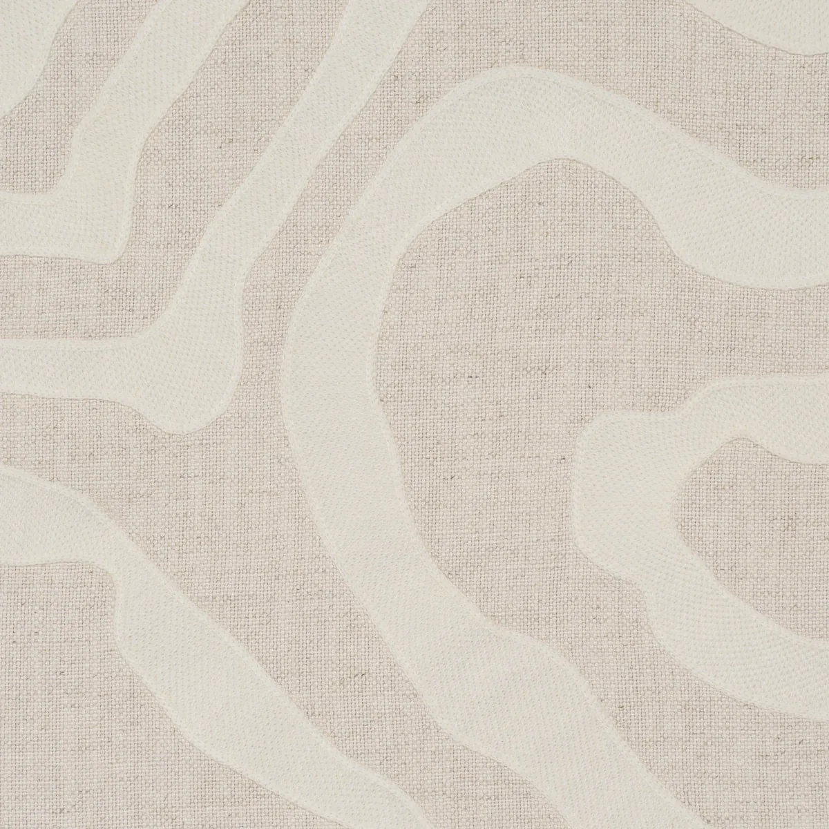 DEFEO EMBROIDERY Fabric – BONE | Schumacher | Wallpaper Twin DEFEO EMBROIDERY fabric BONE color by Schumacher