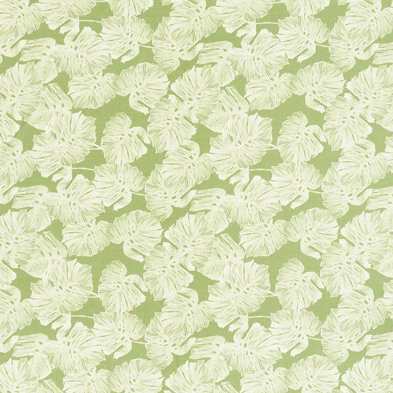 DEL COCO SHEER Fabric – LEAF | Schumacher | Wallpaper Twins DEL COCO SHEER fabric LEAF color by Schumacher