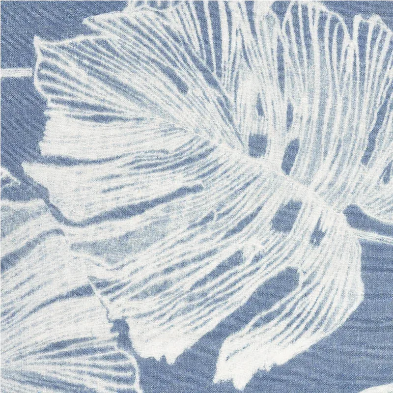 DEL COCO SHEER Fabric – MARINE | Schumacher | Wallpaper Twin DEL COCO SHEER fabric MARINE color by Schumacher