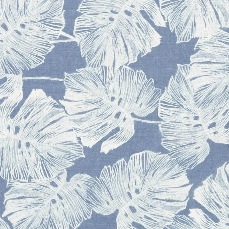DEL COCO SHEER fabric MARINE color by Schumacher